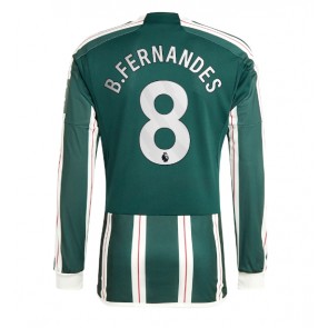 Manchester United Bruno Fernandes #8 Gostujuci Dres 2023-24 Dugim Rukavima